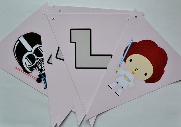 Bandeirolas Princesa Leia - Star Wars