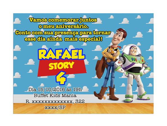 Convite Digital Toy Story