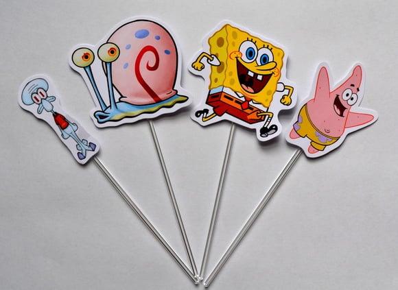 Topper para Doces Bob Esponja