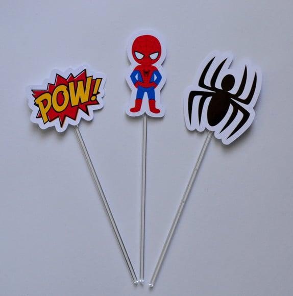 Topper para Doces Homem Aranha