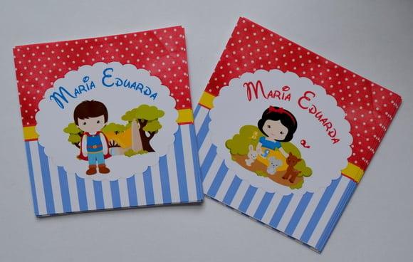 Adesivo Sacolinha Branca de Neve