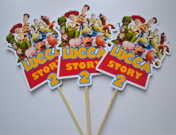 Palito Decorativo Toy Story - 10 Unidades