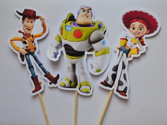 Palitões Decorativos Toy Story - 10 Unidades