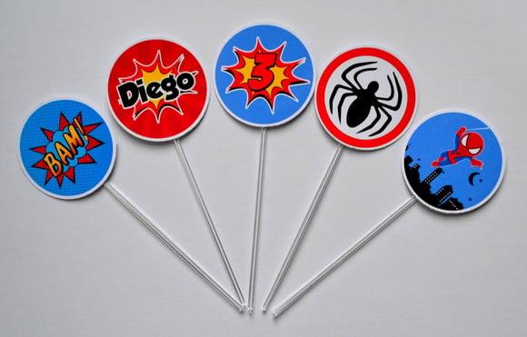 Topper para Doces Homem Aranha