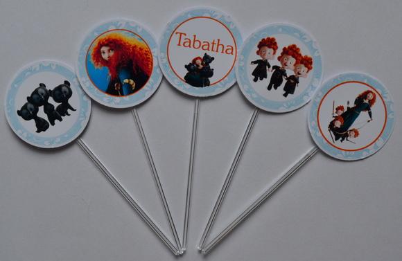 Topper para Doces Merida Valente