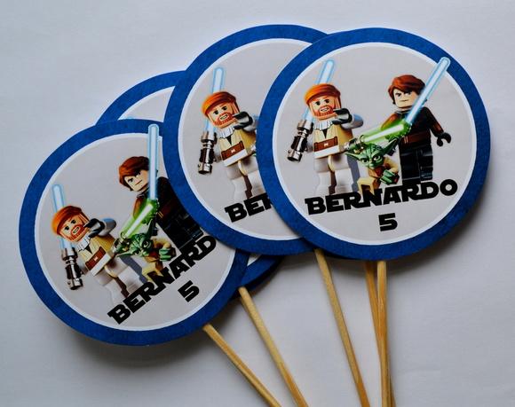 Palitões Decorativos Lego Star Wars - 10 Unidades
