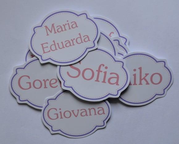 Tag Personalizada com Nome dos Convidados