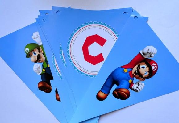 Bandeirolas Super Mario Bros