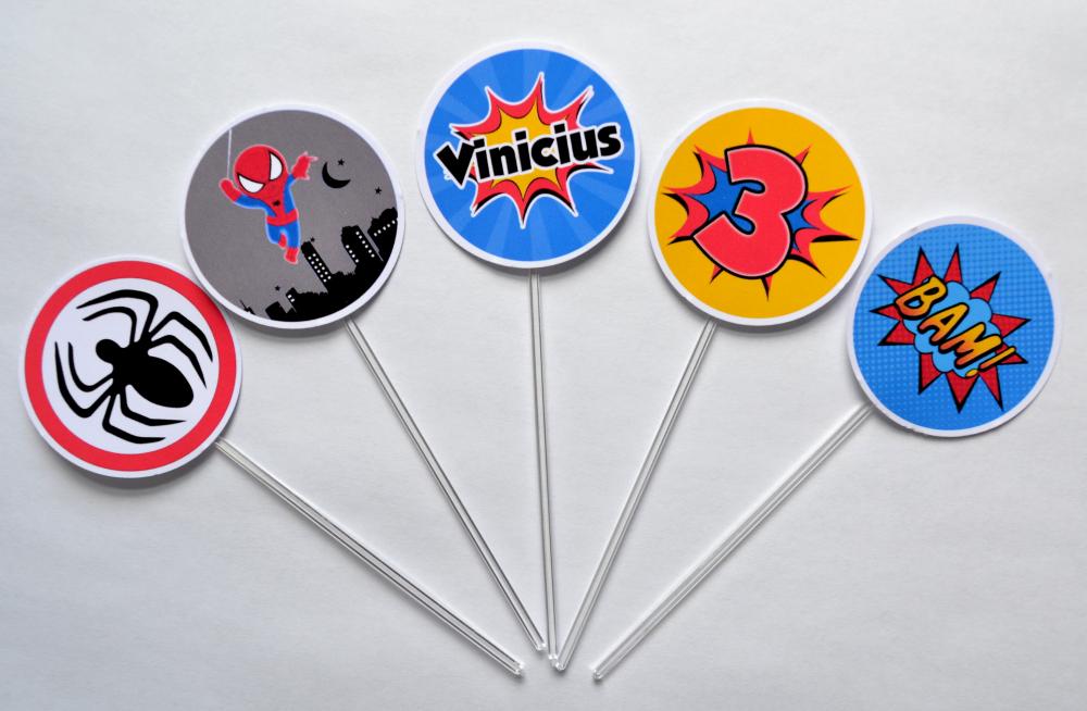 Topper para Doces Homem Aranha
