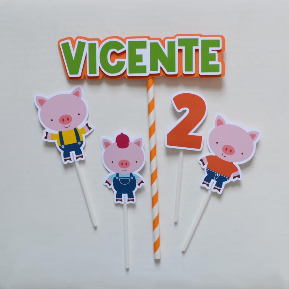 Kit Festa personalizada 3 Porquinhos
