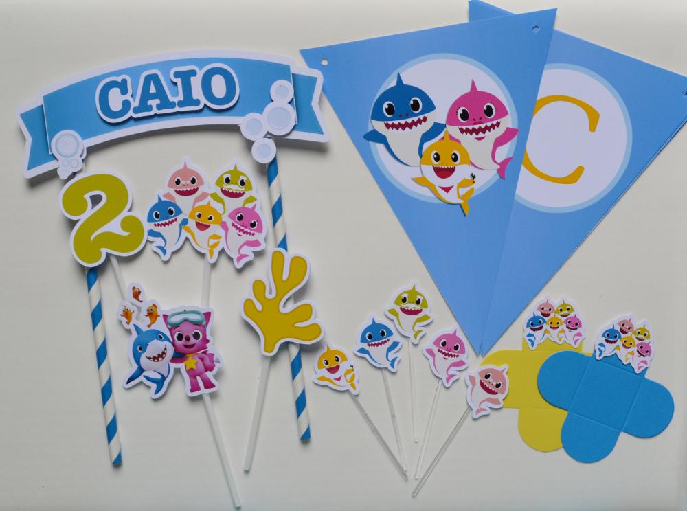 Kit Festa personalizada Baby Shark