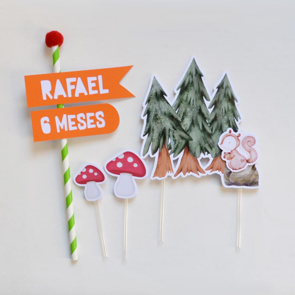 Kit Festa Personalizado Bosque Infantil | Decoração Completa pa