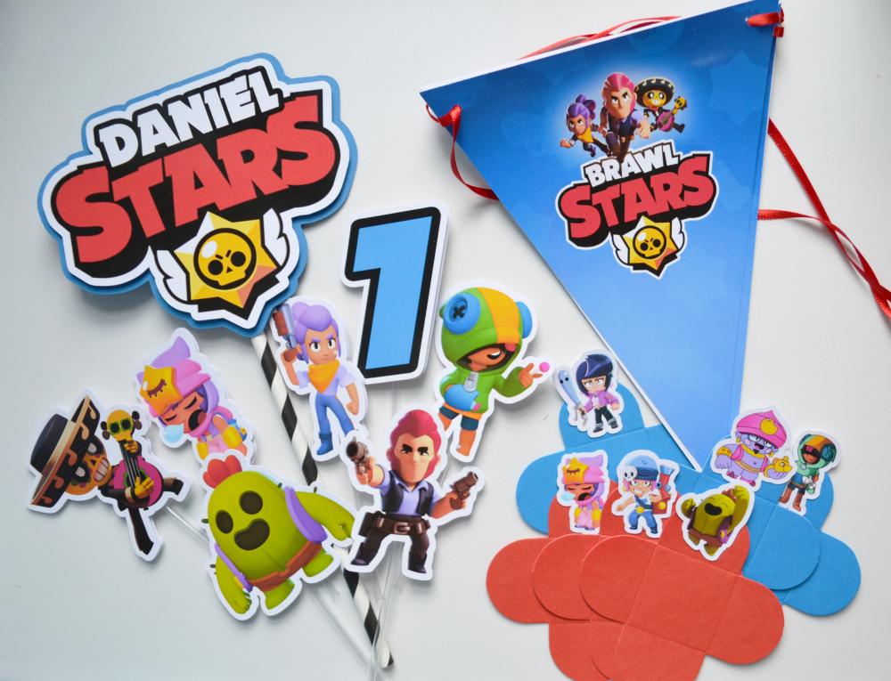 Kit Festa Personalizado Brawl Stars | Decoração Completa