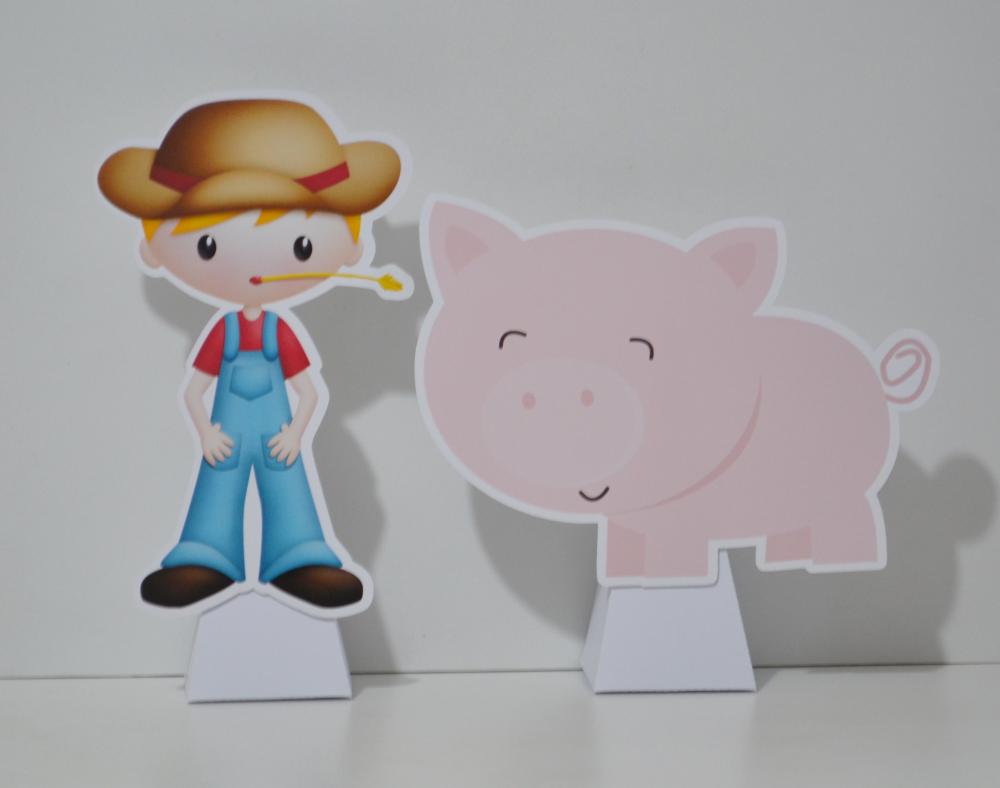 Kit Festa Personalizado Fazendinha | Decoração Infantil Complet