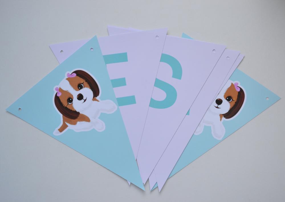 Kit Festa Personalizado Pet Cachorrinho | Decoração Especial