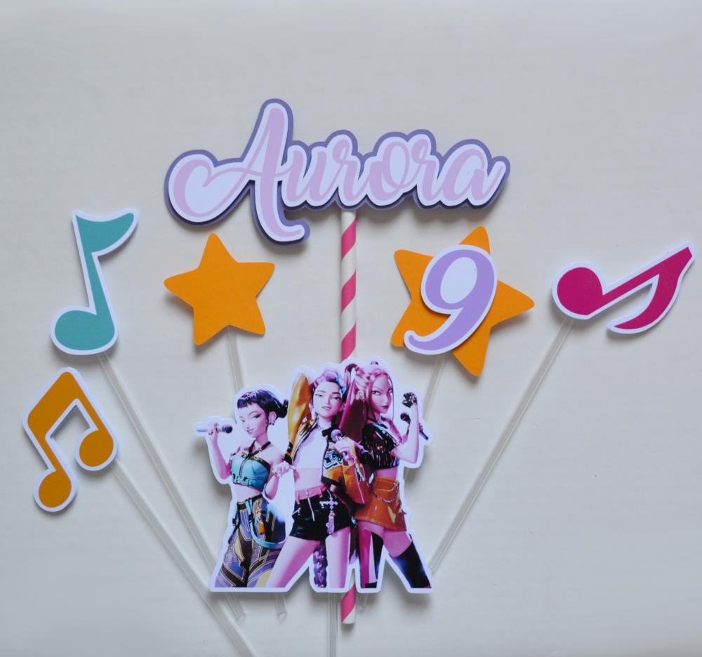Kit Festa Personalizada Guerreiras do K-pop | Decoração Temáti