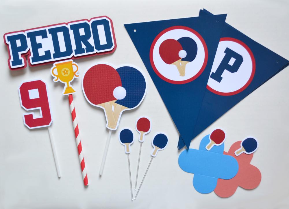 Kit Festa Personalizada Ping Pong | Decoração Criativa