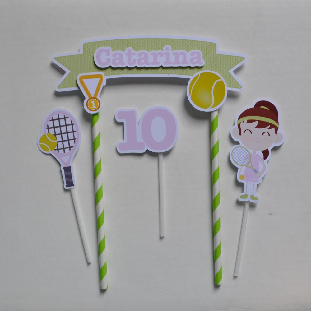 Kit Festa Personalizada Jogo de Tênis | Decoração Criativa