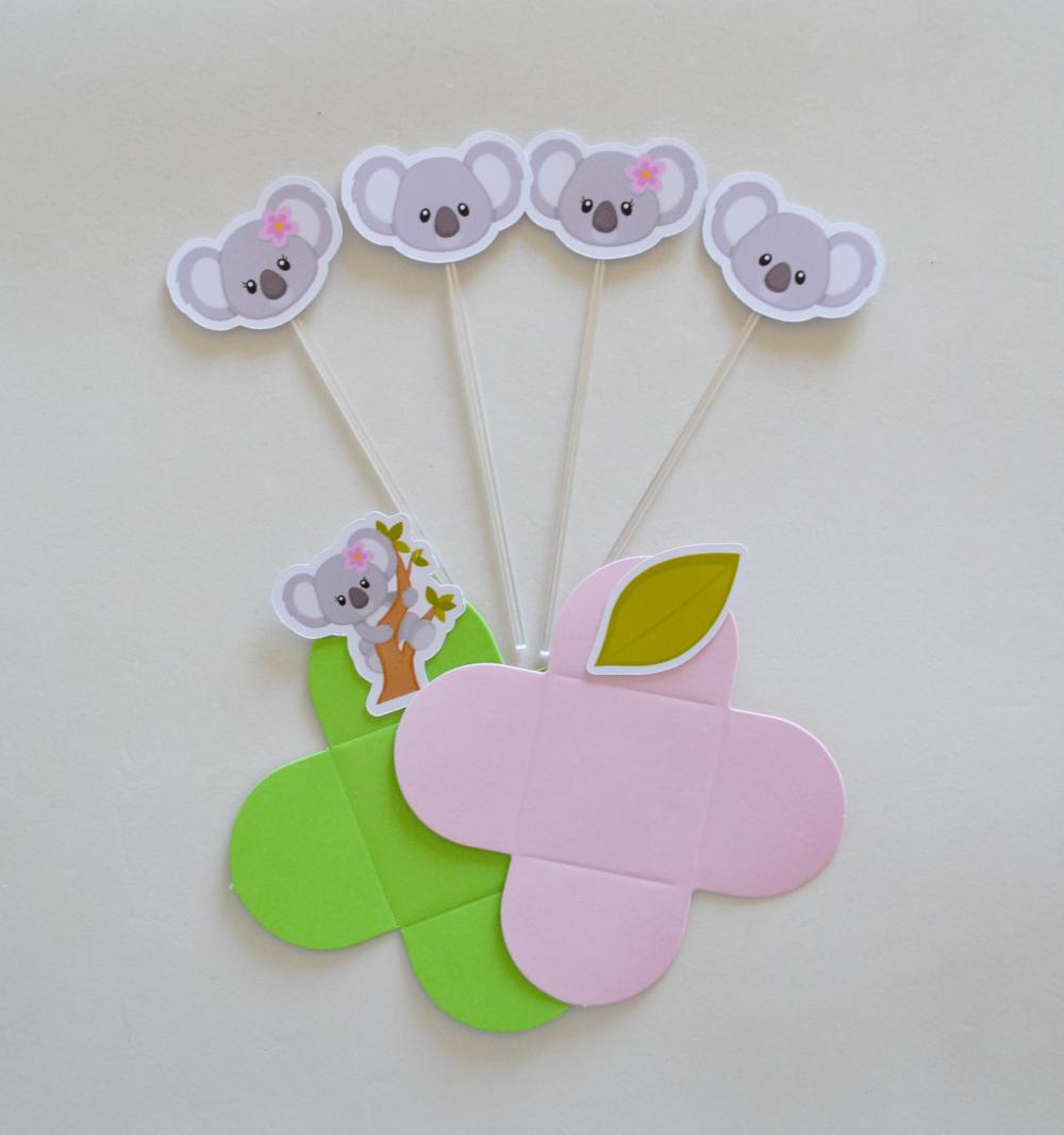 Kit Festa Personalizada Coala | Decoração Temática Completa pa