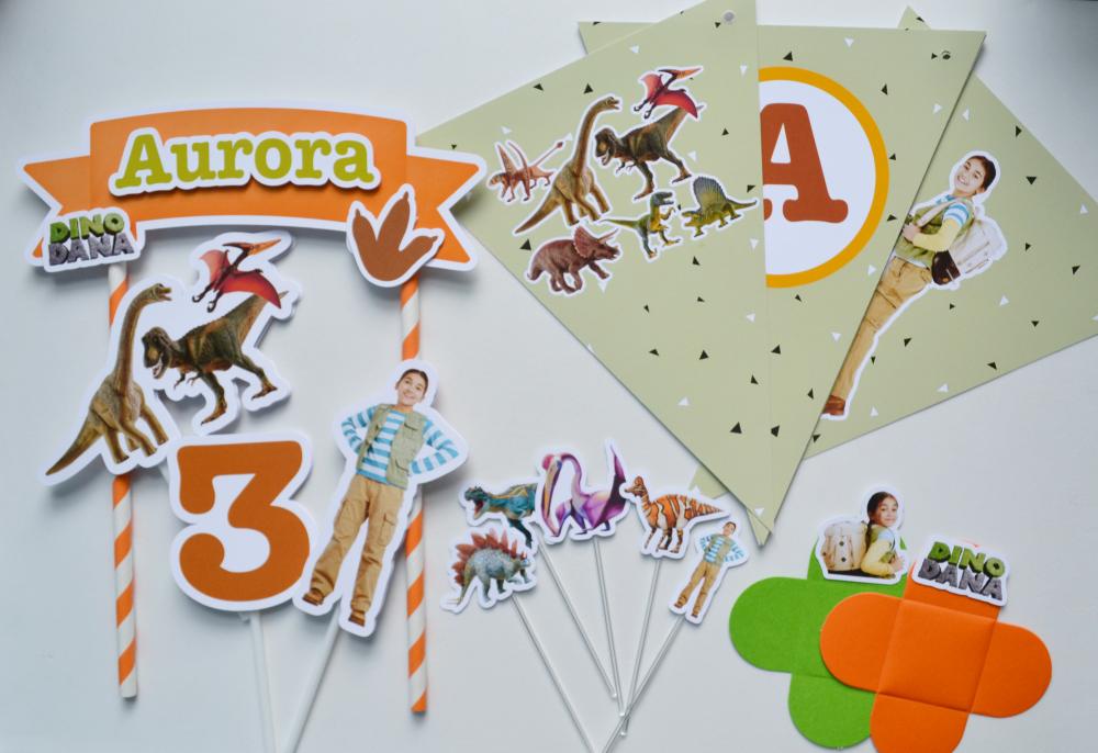 Kit Festa Personalizada Dino Dana | Decoração Infantil