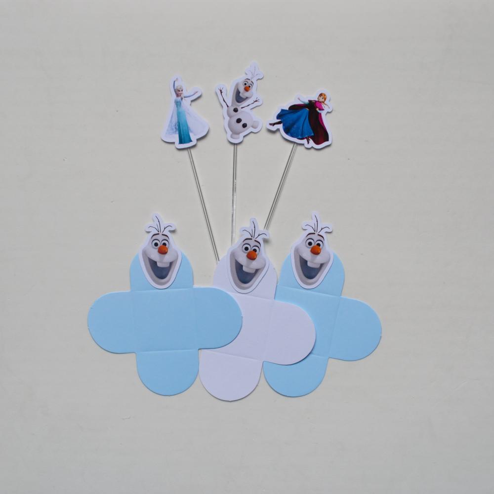Kit Festa Personalizada Frozen Decoração Completa Infantil
