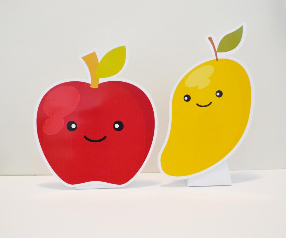 Kit Festa Personalizada Frutinhas | Decoração Infantil Delicada