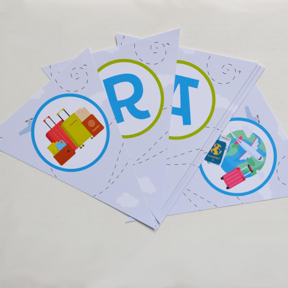 Kit Festa Personalizada Volta ao Mundo Viagem | Decoração Criat