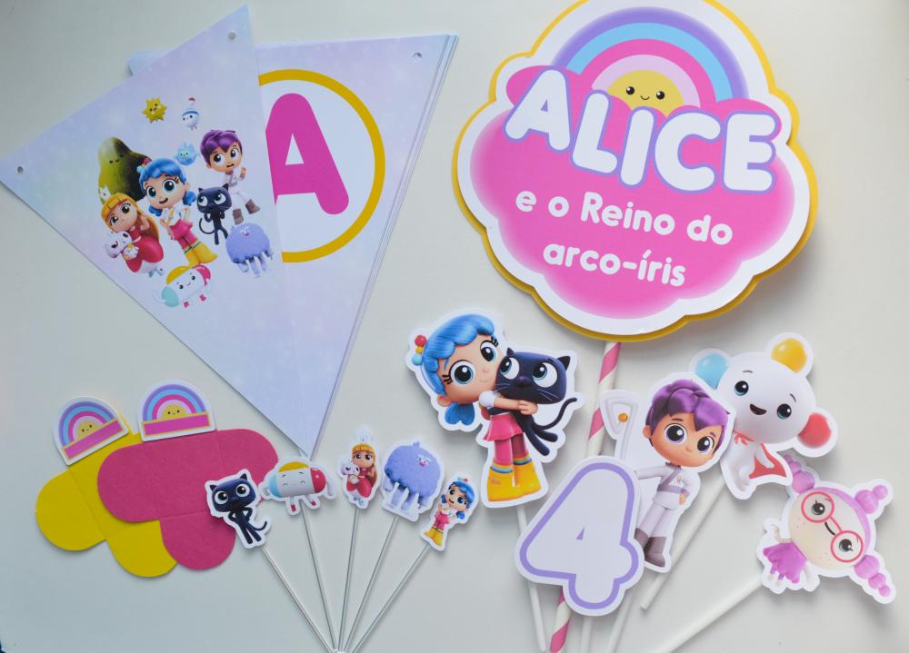 Kit Festa Personalizada Vera e o Reino do Arco-Íris | Festa Infa