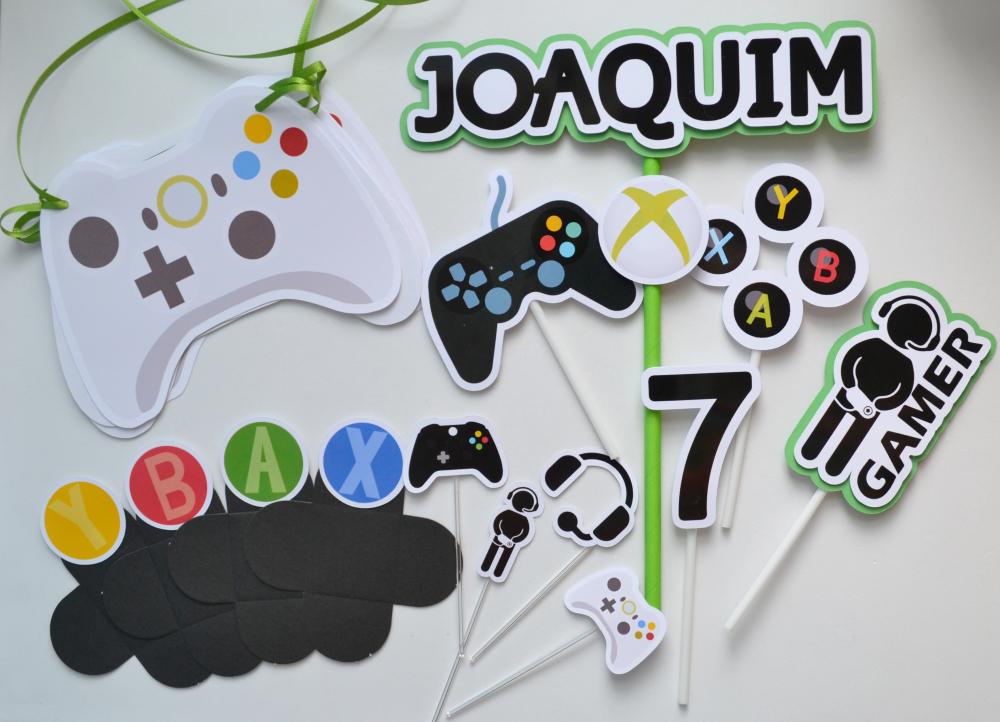 Kit Festa Personalizada X Box  Decoração Criativa
