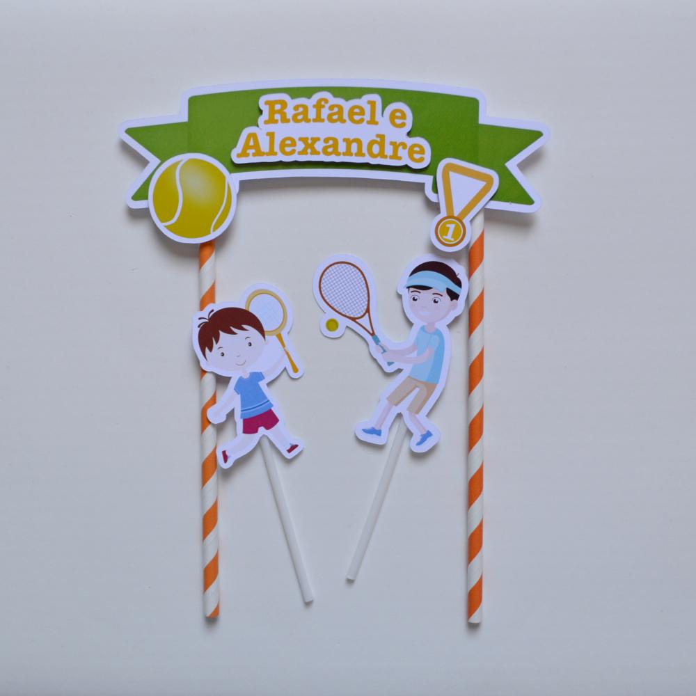 Kit Festa Personalizada Jogo de Tênis | Decoração Esportiva