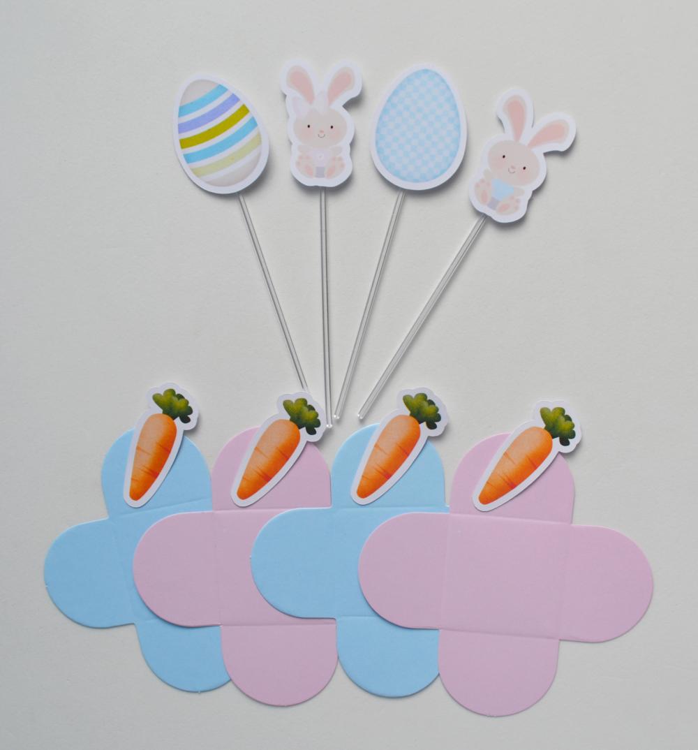 Kit Festa Personalizada Coelhinhos | Decoração Infantil