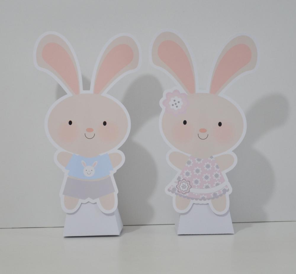 Kit Festa Personalizada Coelhinhos | Decoração Infantil