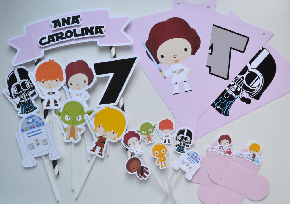 Kit Festa Princesa Leia Star Wars Personalizado