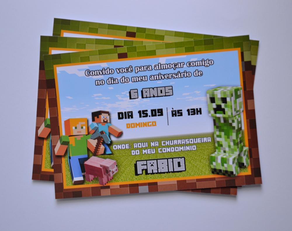 Kit Festa Minecraft Personalizado | Decoração Gamer Infantil