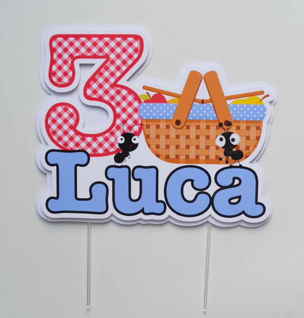 Kit Festa Picnic Personalizado | Decoração Picnic Infantil