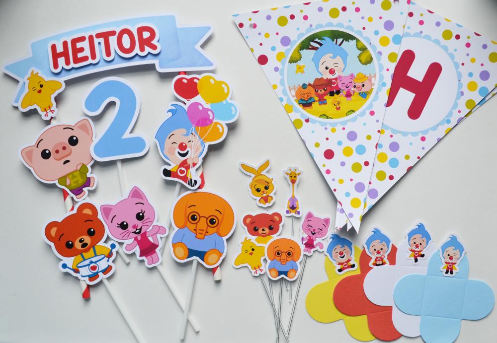 Kit Festa Plim Plim Um Herói do Coração Personalizado