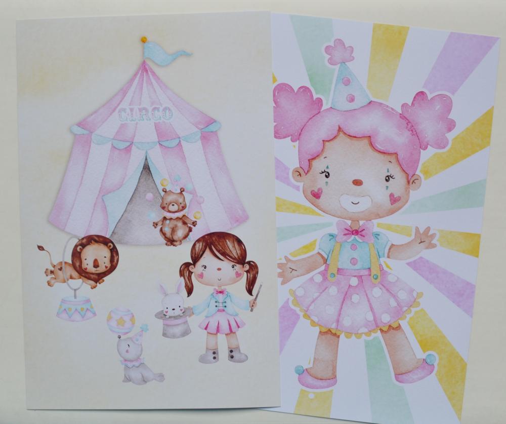 Kit Festa Circo Rosa Personalizado | Festa Infantil Delicada