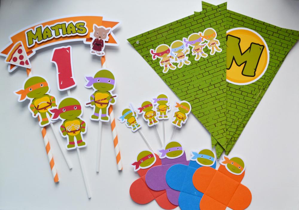 Kit Festa Tartarugas Ninja Personalizado | Festa Infantil Ninja