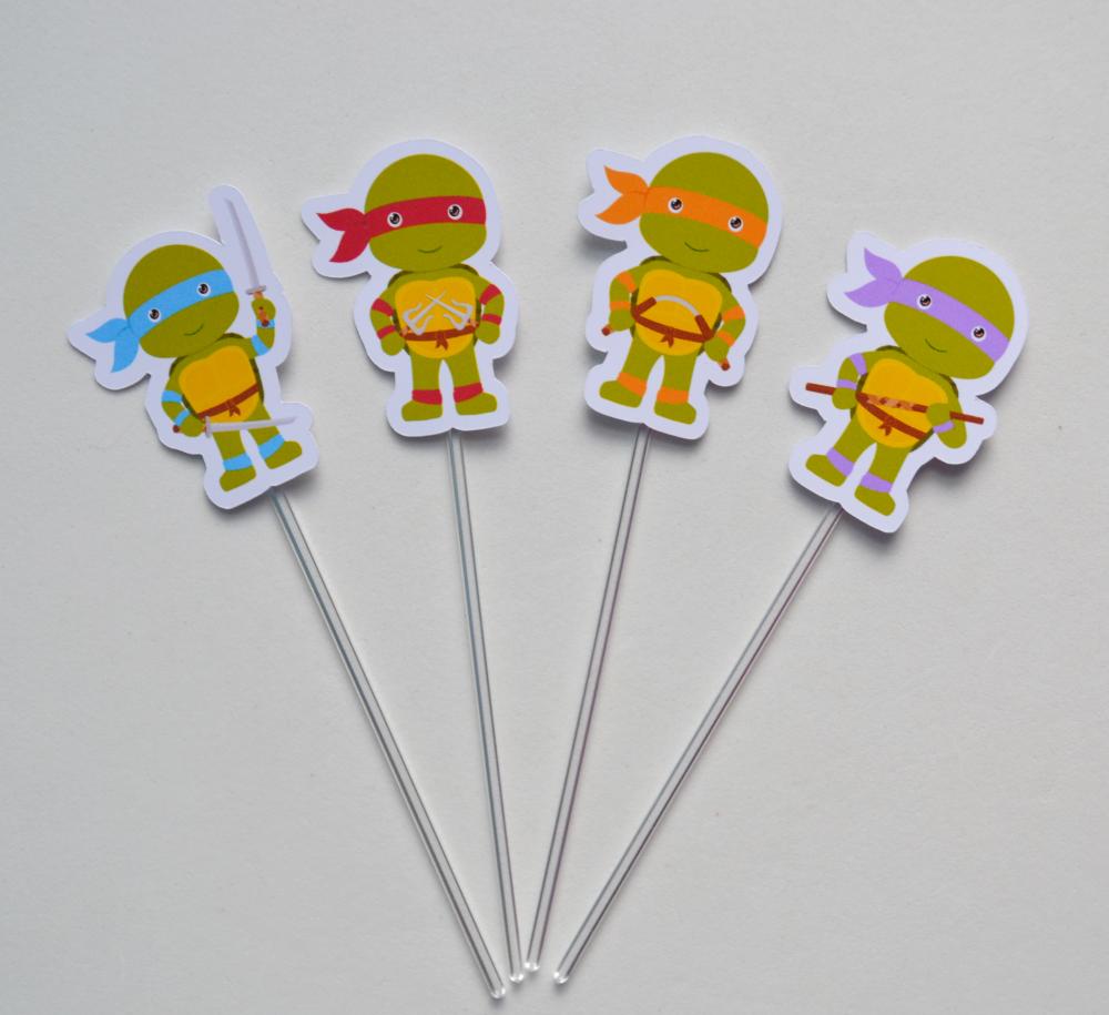 Topper p/ Doces Tartarugas Ninja