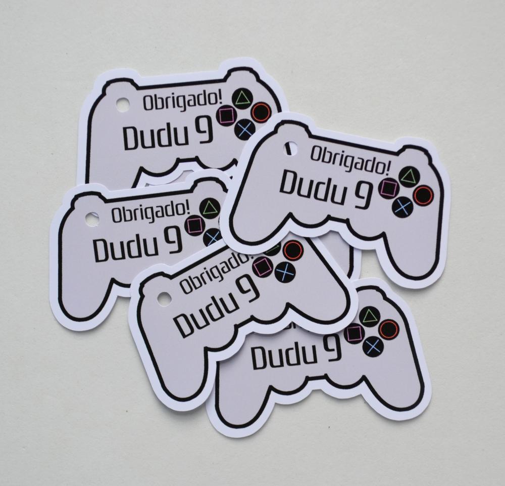 Tag Lembrancinha Vídeo Game Controle Personalizada