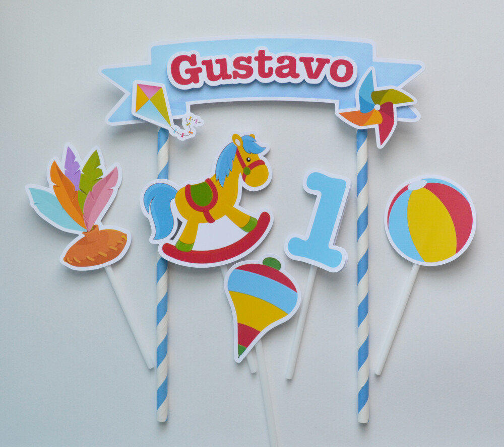 Topo de bolo persona de Bolo Brinquedos Personalizado