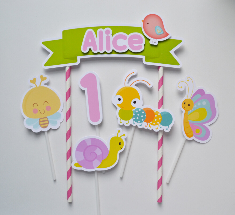 Topo de Bolo Jardim Encantado Personalizados