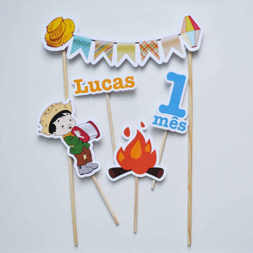 Topo de Mesversário Personalizado | Bebê Mês a Mês