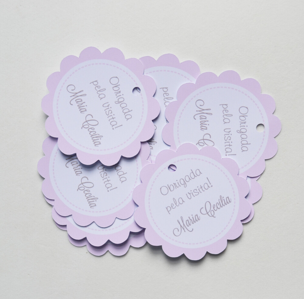 Tag Lembrancinha Personalizada Maternidade | Baby e Delicada