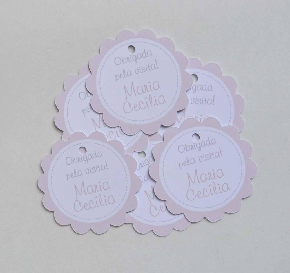 Tag Lembrancinha Personalizada Maternidade | Baby e Delicada