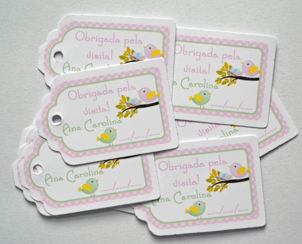 Tag Lembrancinha Personalizada Maternidade | Baby e Delicada