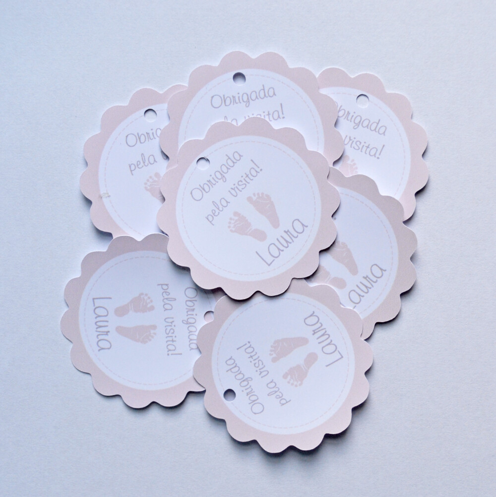 Tag Lembrancinha Personalizada Maternidade | Baby e Delicada