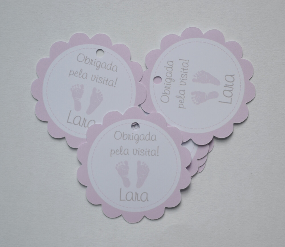 Tag Lembrancinha Personalizada Maternidade | Baby e Delicada