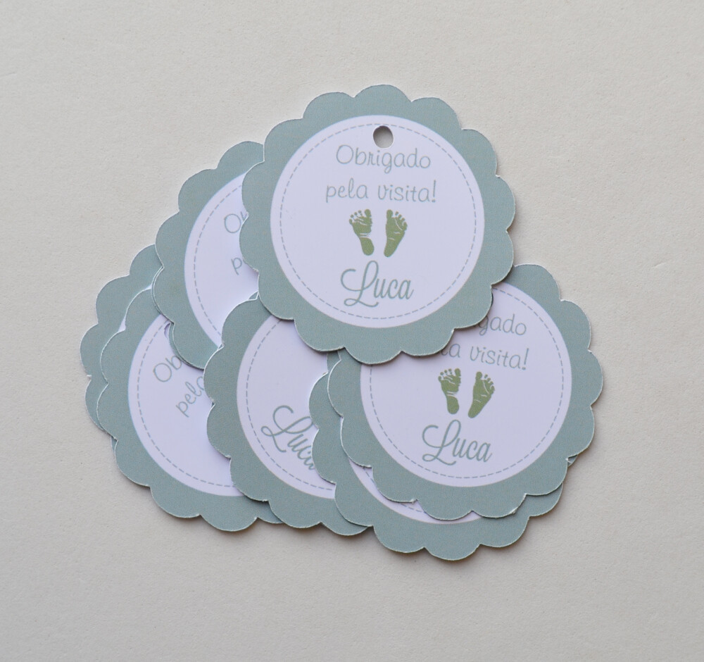 Tag Lembrancinha Personalizada Maternidade | Baby e Delicada
