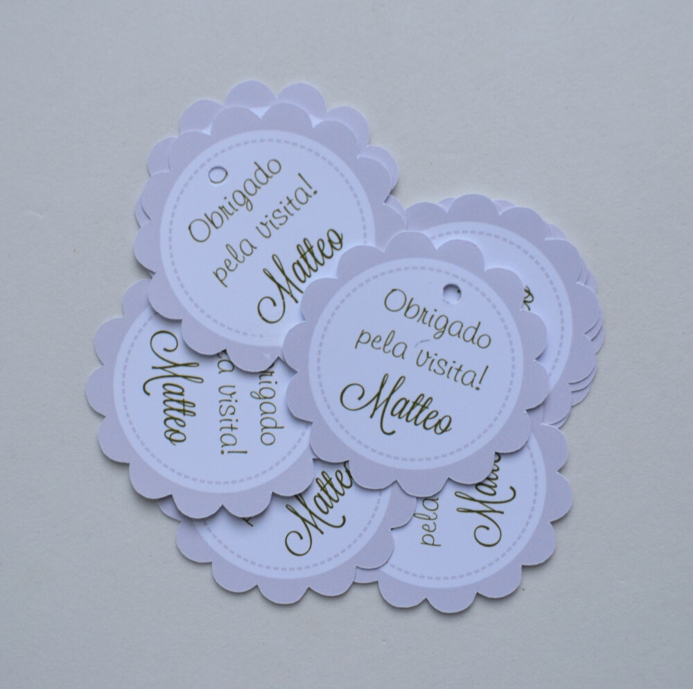 Tag Lembrancinha Personalizada Maternidade | Baby e Delicada